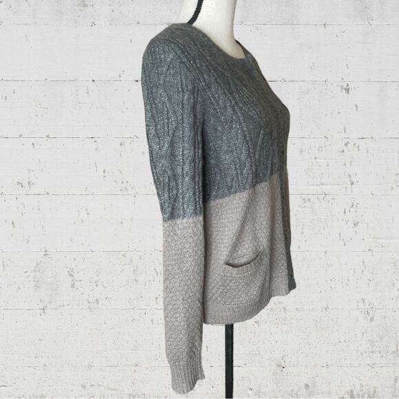 Woolrich Crewneck Cardigan Wool Mohair Blend  Sweater Size Medium - Picture 4 of 11